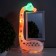 A table lamp with a photo frame, a mirror "Giraffe" LED 3W USB RGB white 17x8x30 cm Risalux