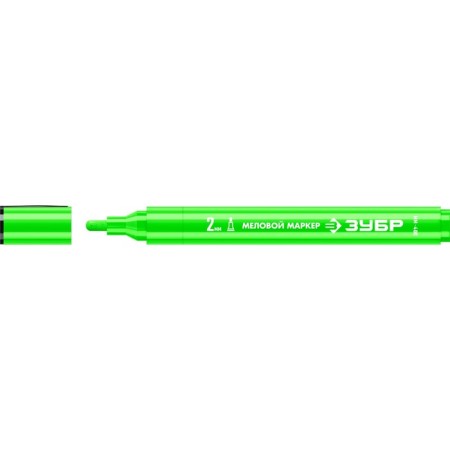 Zubrov marker MM-400 06332-4, chalk, round, 2 mm, green-1