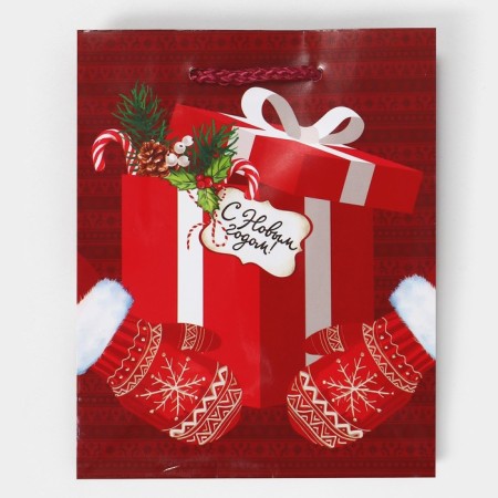 Laminated vertical package “For you”, S 12 x 15 x 5.5 cm, New Year-6