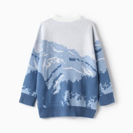 Jumper Female Minaku: Casual Collection Blue Color, Rr. 46-48-11