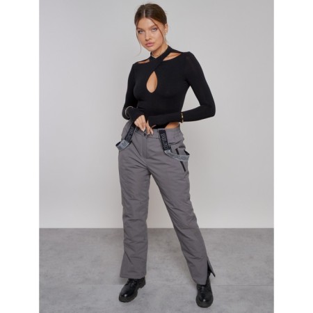 Semi -combinezone ski insulated female winter, size 48, color gray