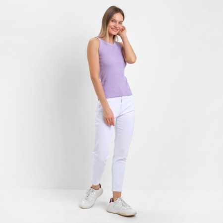 T -shirt female, lilac color, size 42 (s)-4