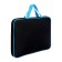 Folder with handles textile A4, 350 x 265 x 45 mm, PMD 2-42 "Office", inner pocket, black/bright blue
