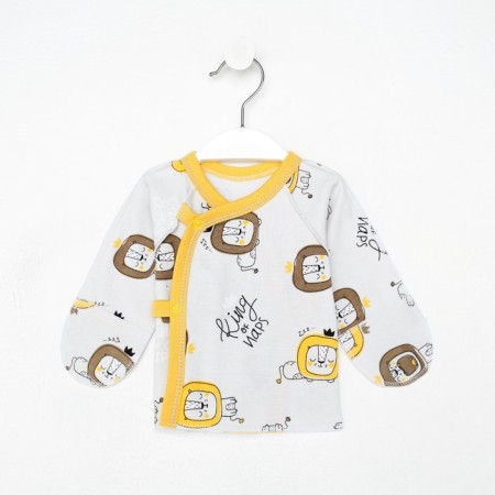 Nursery blouse, white/lion's color, height 62 cm