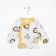 Nursery blouse, white/lion's color, height 62 cm