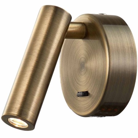 Wall lamp Mantra Prea, Led, 210lm, 3000k, 120x90x90 mm, brass color