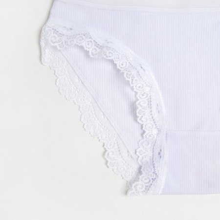 Panties female slips, white color, rr 46-48-1