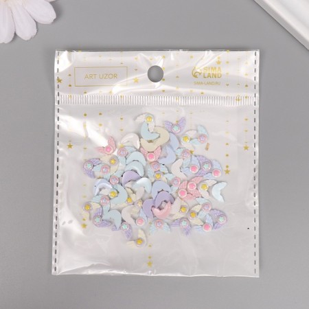 Decor for the work of Acryl "Star with wings" set of 60 pcs 0.7x1 cm-3