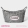 Kashpo wicker share "Lucius", 25.5 × 15.5 × 15.5 cm, basket, gray color