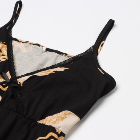 Female set (robe/shirt), black color, size 44-13
