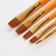 Drawing brush set of 5 pcs. Synthetics flat No. 2.4,6,8,10