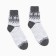 Women's socks, gray/white color, size 23-25