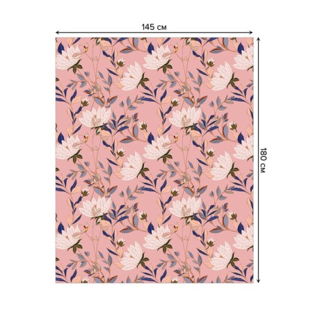Tables on the table "Flower picture", rectangular, Saten, size 145x180 cm-1