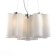 Suspended chandelier ST LUCE. SL116.503.03. ONDE. 3x60 watts, E27, 46x46x22 cm, silver color