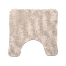 Bathroom mat, Shenill, 45x45 cm, microfiber, beige
