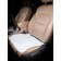 Nabbage (pillow) of artificial fur on the seat, white with a short pile