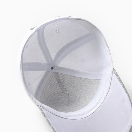 Cap for girls Minaku "heart" color white, rn 52-3