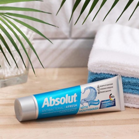 Toothpaste "ABSOLUT" ANTIBACTERIAL 4FRESH, 110 g-1
