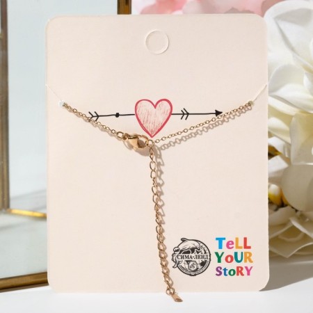 Pens "envelope" with a message, color pink gold, 46 cm-3