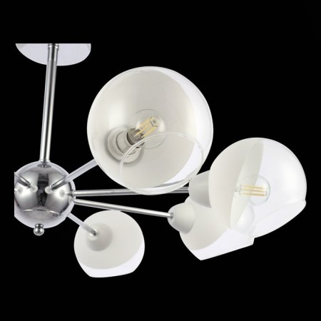 Ceiling EVOLUCE lamp. Sle102702-08. Giorte. 8x40 watts, E14, 79x79x34.5 cm, chromium color-6