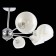 Ceiling EVOLUCE lamp. Sle102702-08. Giorte. 8x40 watts, E14, 79x79x34.5 cm, chromium color