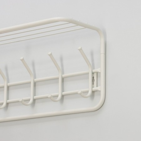 Wall hanger with shelf, 60 cm, white color-3