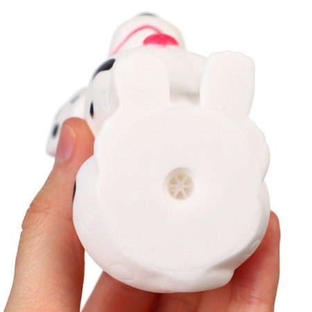 Rubber toy for the bath "Dalmatian puppy", 10 cm, with a squeak, crush me-3