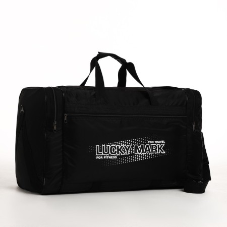 Road bag with lightning, long belt, black color