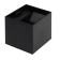 Facade lamp "Cube", FSD-063, 6 W, 3000K, Regulation. Ray, IP65, 220 V, plastic, black 100842