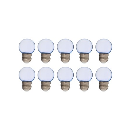LED lamp, G45, E27, 1.5 W, for BelT-LITA, Transparent, Blue, set 10 pcs-1