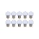 LED lamp, G45, E27, 1.5 W, for BelT-LITA, Transparent, Blue, set 10 pcs