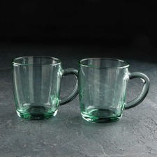 Set of glass mugs BASIC, 340 ml, 2 pcs