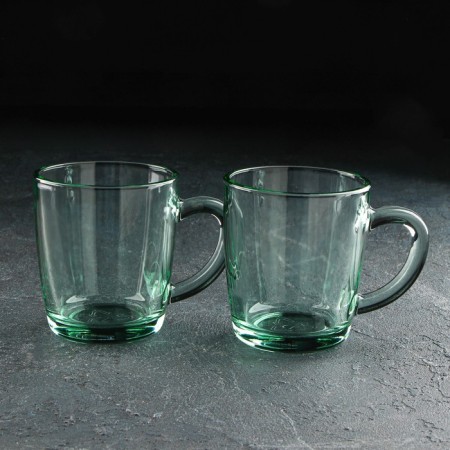 Set of glass mugs BASIC, 340 ml, 2 pcs