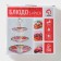 Ceramic 3-tier shade “Smoke” ceramic, d = 15.5/17/23 cm