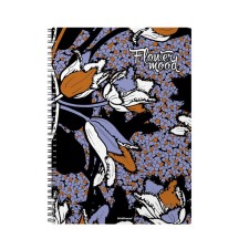 A common notebook with a plastic cover on the Erichkrause® Tulips, A4, 80 sheets, cell