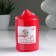 Classic candle 7x12 cm, red