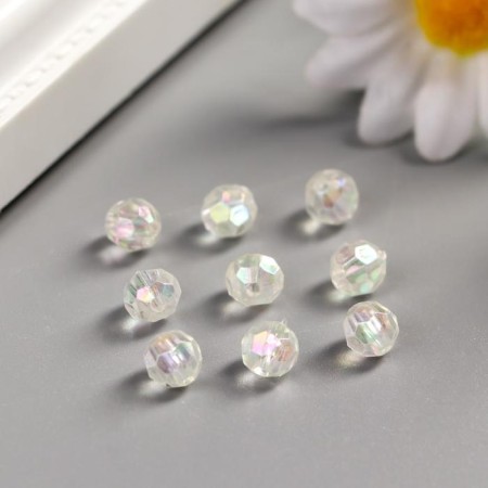 Plastic beads, 6 mm, set 25 grams-2