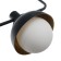 Schenon lamp 3xg9 with black and gold 86x16x25.5-125 cm