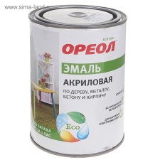 Enamel halo acrylic black glossy 0.9 kg