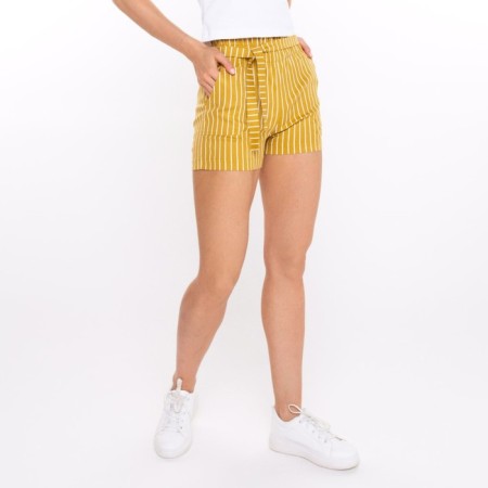Women's casual shorts, mustard color, size 46