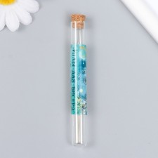 Needles metal for beads in a glass flask thin set 10 pcs Ø 0.45x80 mm 1.2x1.2x10 cm