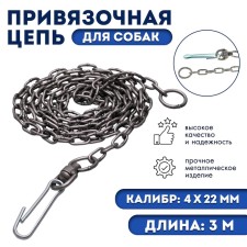 Clock for leaning dogs, 3 m, caliber 4 x 22 mm, black