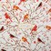 Glossy packaging paper "Birds on the branches", 50 x 70 cm, New Year