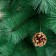 Cedar green cones 240 cm, D needle 10 cm, D of the lower tier 140 cm, 510 branches, metal stand