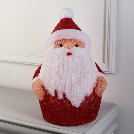 LED figure "Santa Claus" 33 × 47 × 20 cm, acrylic, 40 LED, 220 V, glow of white-1