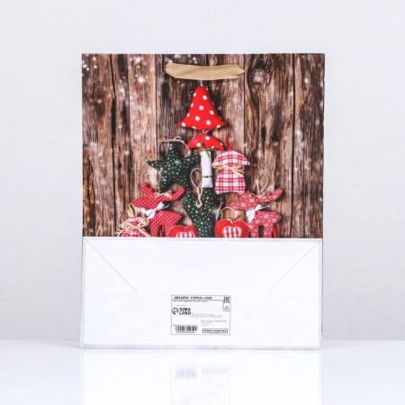 Laminated "Plush Christmas tree", 26 x 32 x 12 cm-1