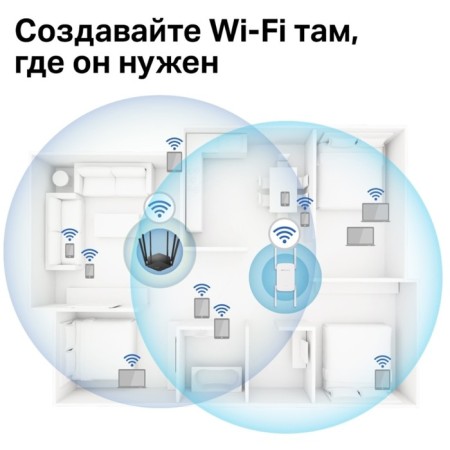 Repeater of the wireless signal Mercusys ME50G AC1900 10/100/1000Base-TX White-4
