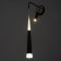 Bra "CLUO" LED 8+5W 3000-6000K black 15x15x30cm
