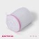 A bag for washing linen with a dilapid disc, 15 × 15 cm, small mesh, white color