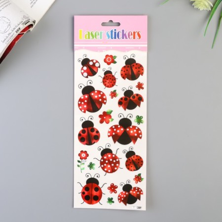 Sticker Plastic Golography "Bukashka" mix 29x11 cm-4